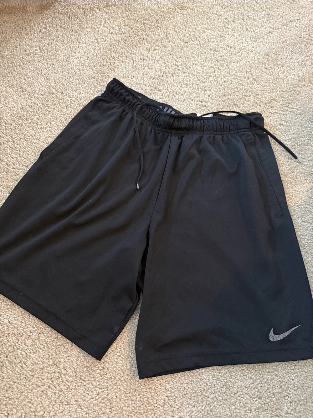 Nike Black Men's Athletic Shorts with Reflective Swoosh